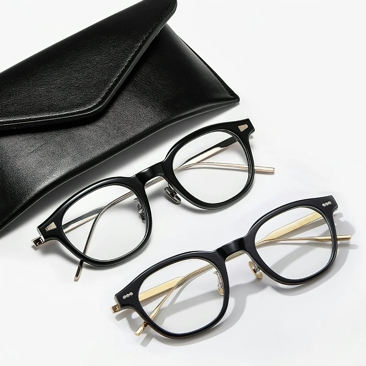 Marie 1962 Round Glasses with Thin Temples