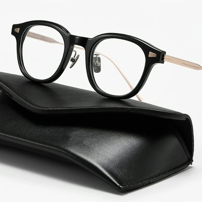 Marie 1962 Round Glasses with Thin Temples