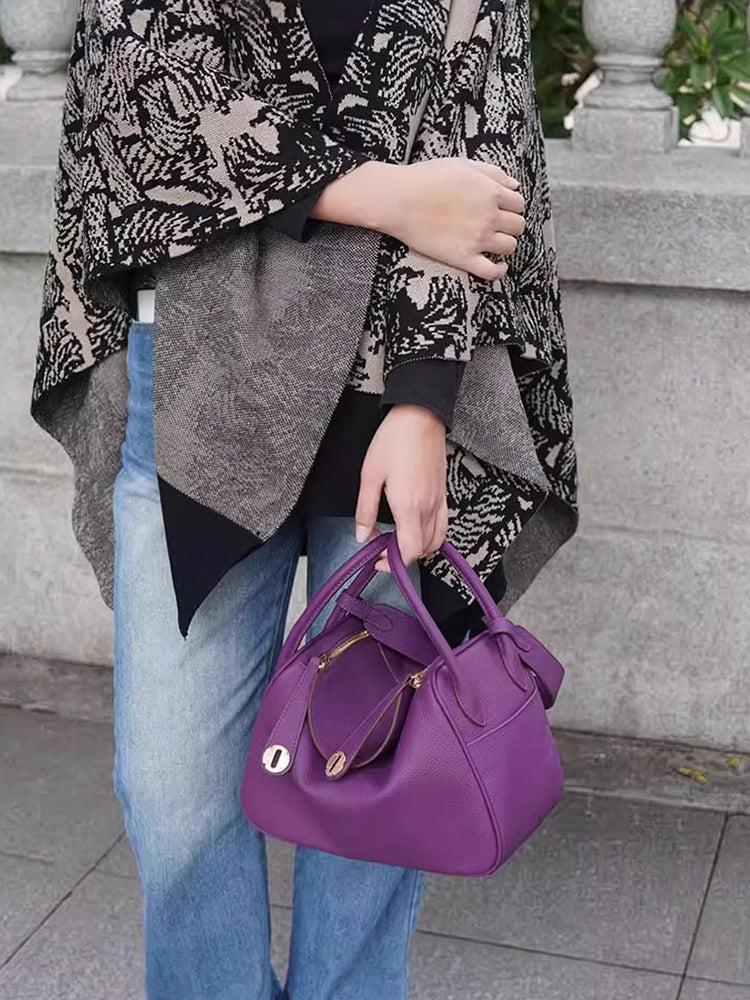 Mini Lindy Anemone Purple Bag