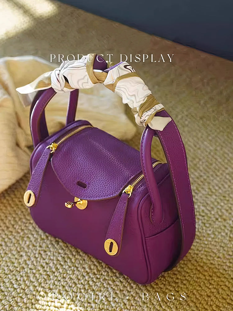 Mini Lindy Anemone Purple Bag