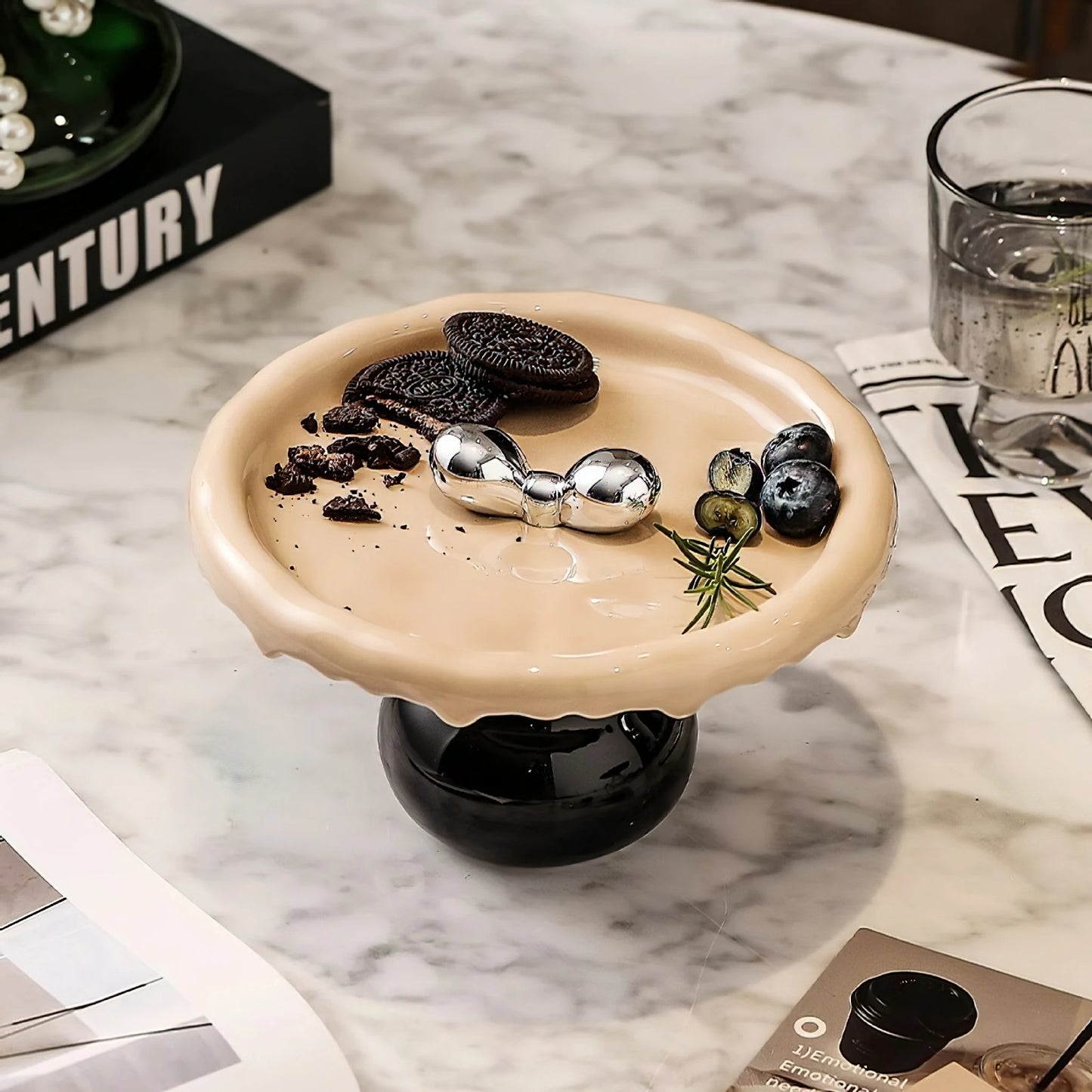 Mushroom Ceramic  Jewelry Tray Fruit Bowl
