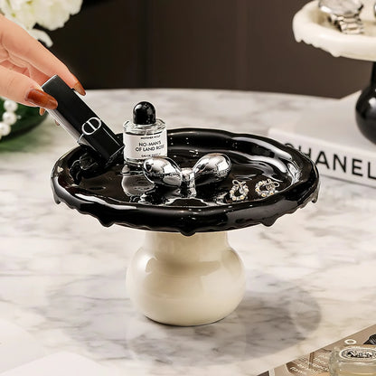Mushroom Ceramic  Jewelry Tray Fruit Bowl