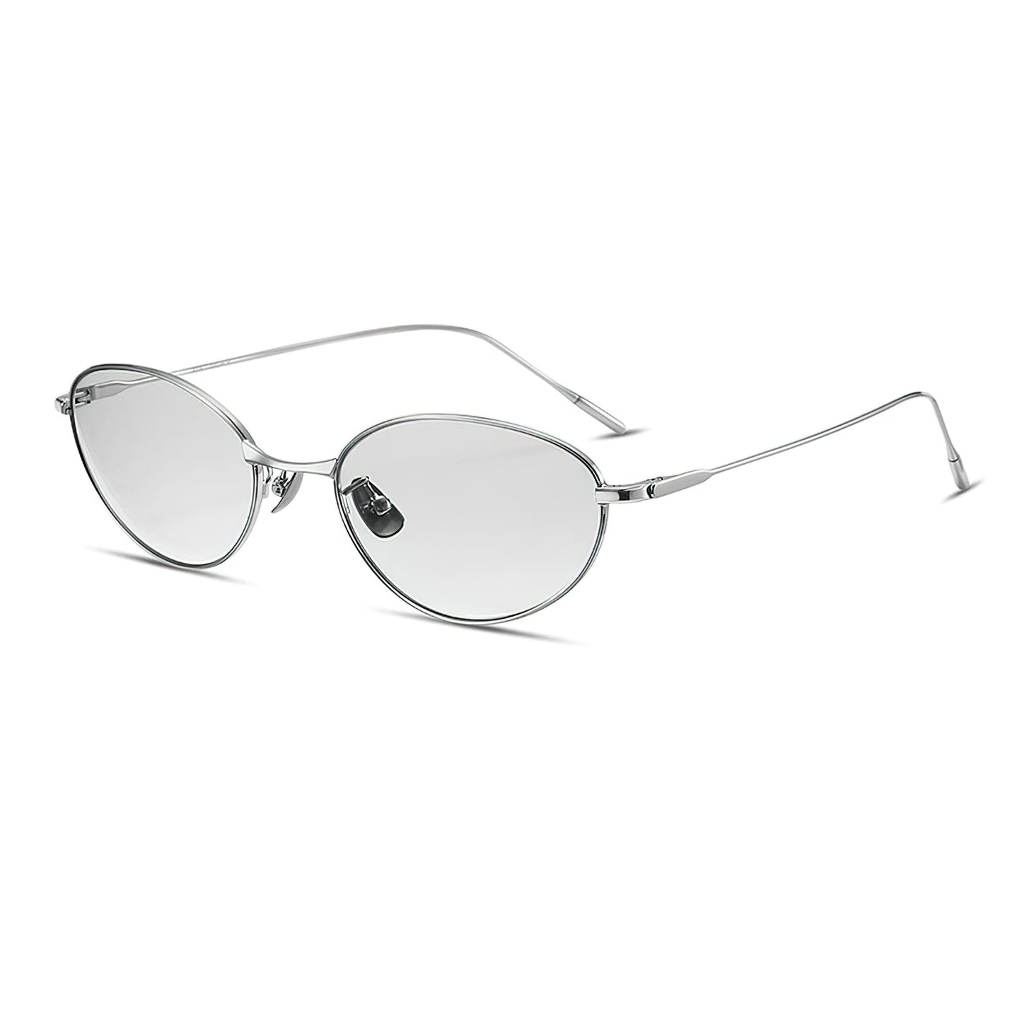Oval Sunglasses with Thin Temples