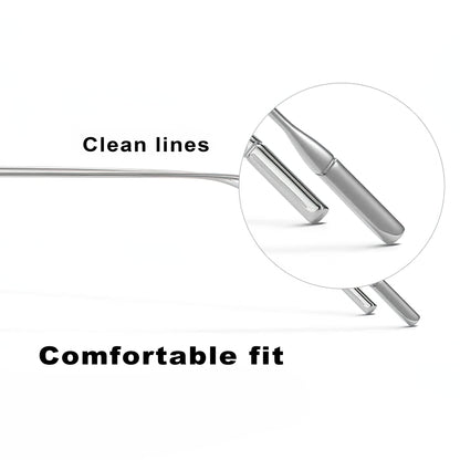 Oval Sunglasses with Thin Temples