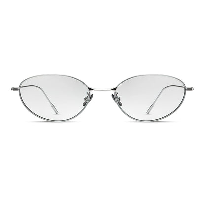Oval Sunglasses with Thin Temples
