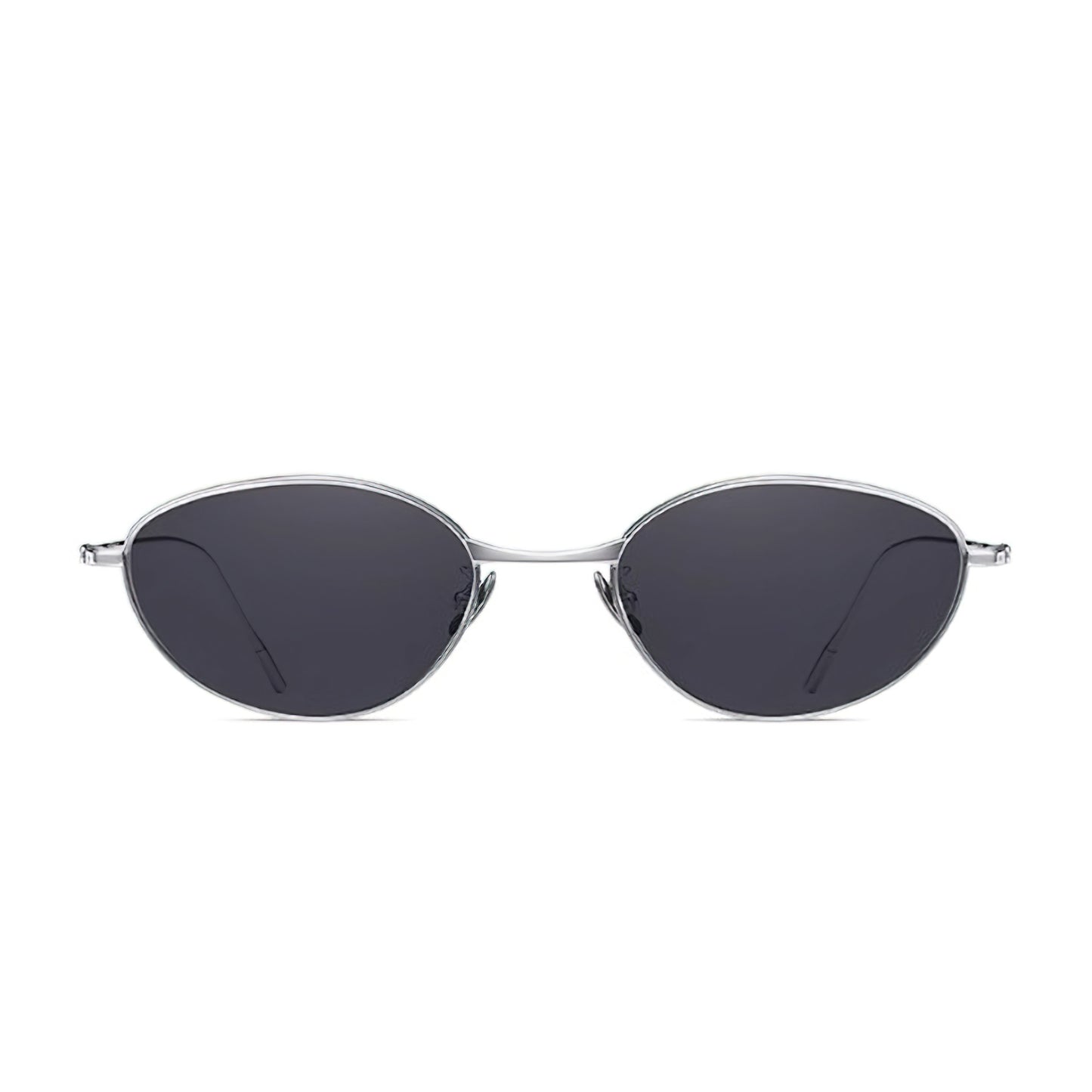 Oval Sunglasses with Thin Temples