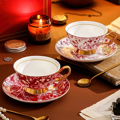 Rose Holiday Cup and Saucer
