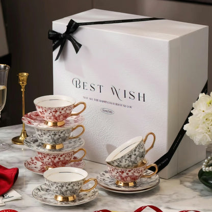 Rose Holiday Cup and Saucer