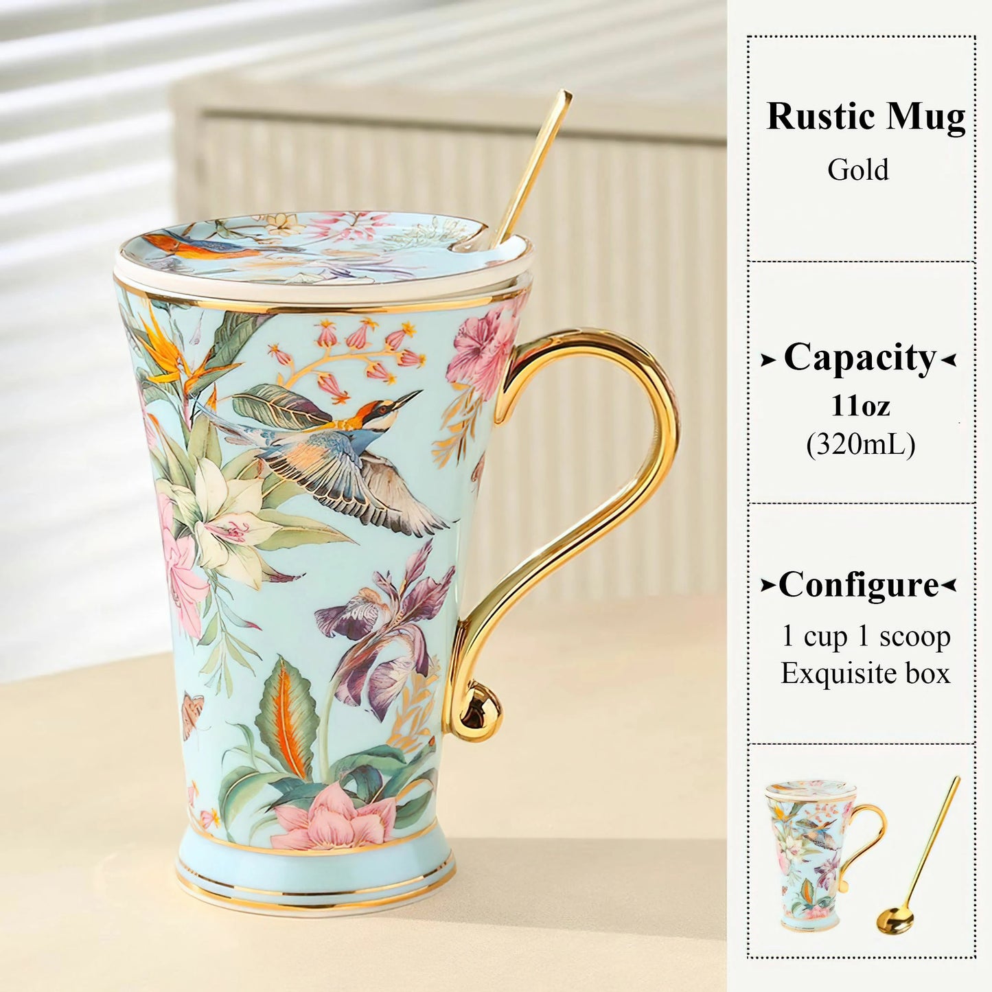 Rustic Ceramic Coffee Mug - 11oz