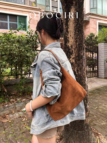 Hobo Cowhide Shoulder Bag