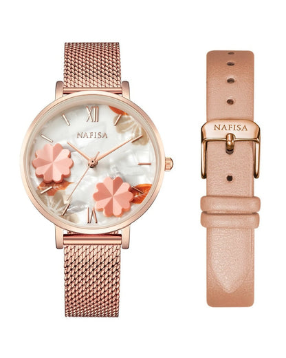 Secret Garden Steel Strap Watch