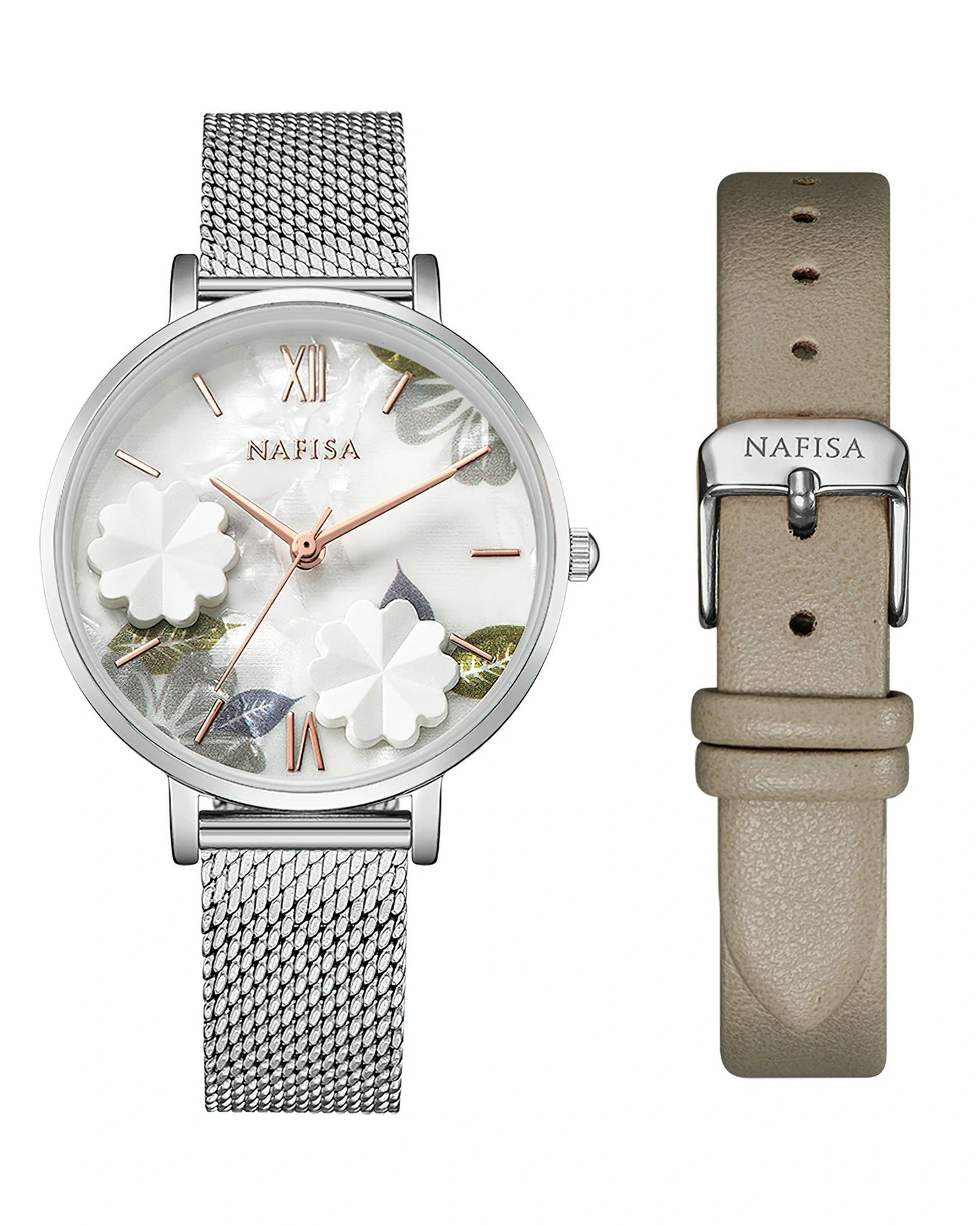 Secret Garden Steel Strap Watch