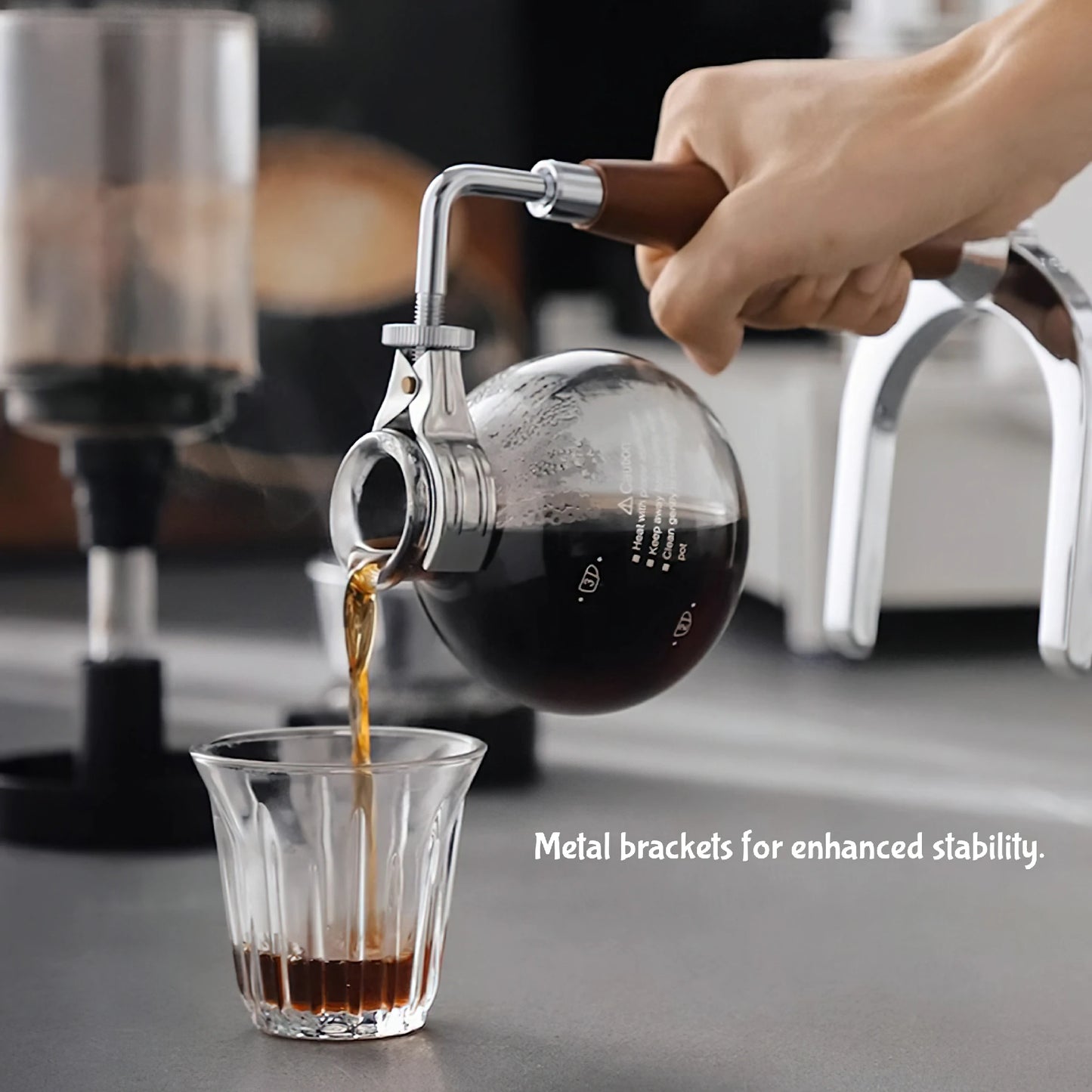 Borosilicate Glass Siphon Coffee Maker + Coffee Heating Stove