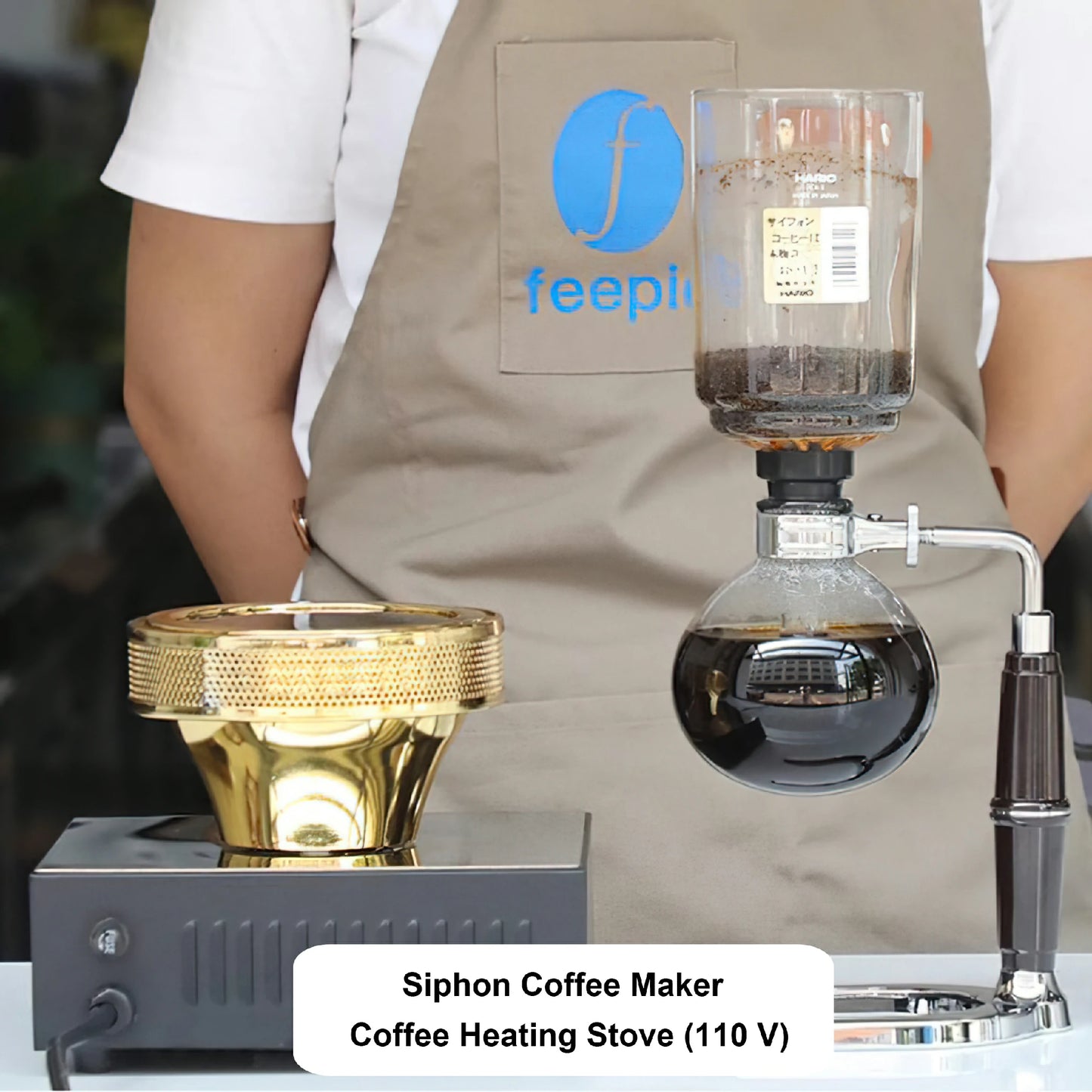 Borosilicate Glass Siphon Coffee Maker + Coffee Heating Stove
