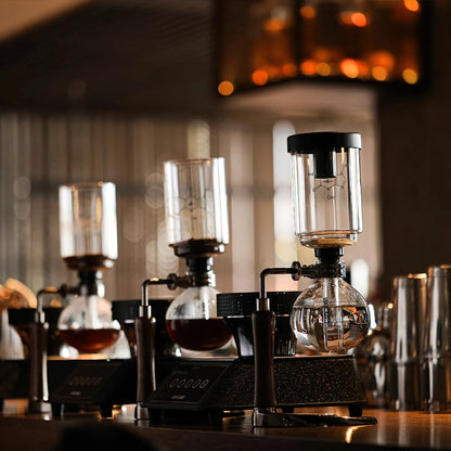Borosilicate Glass Siphon Coffee Maker + Coffee Heating Stove
