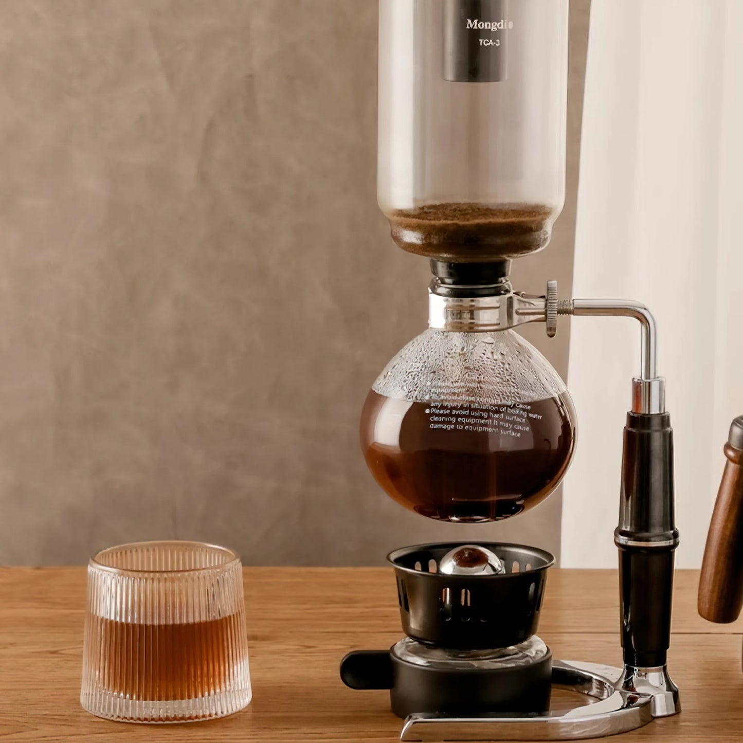 Borosilicate Glass Siphon Coffee Maker + Coffee Heating Stove