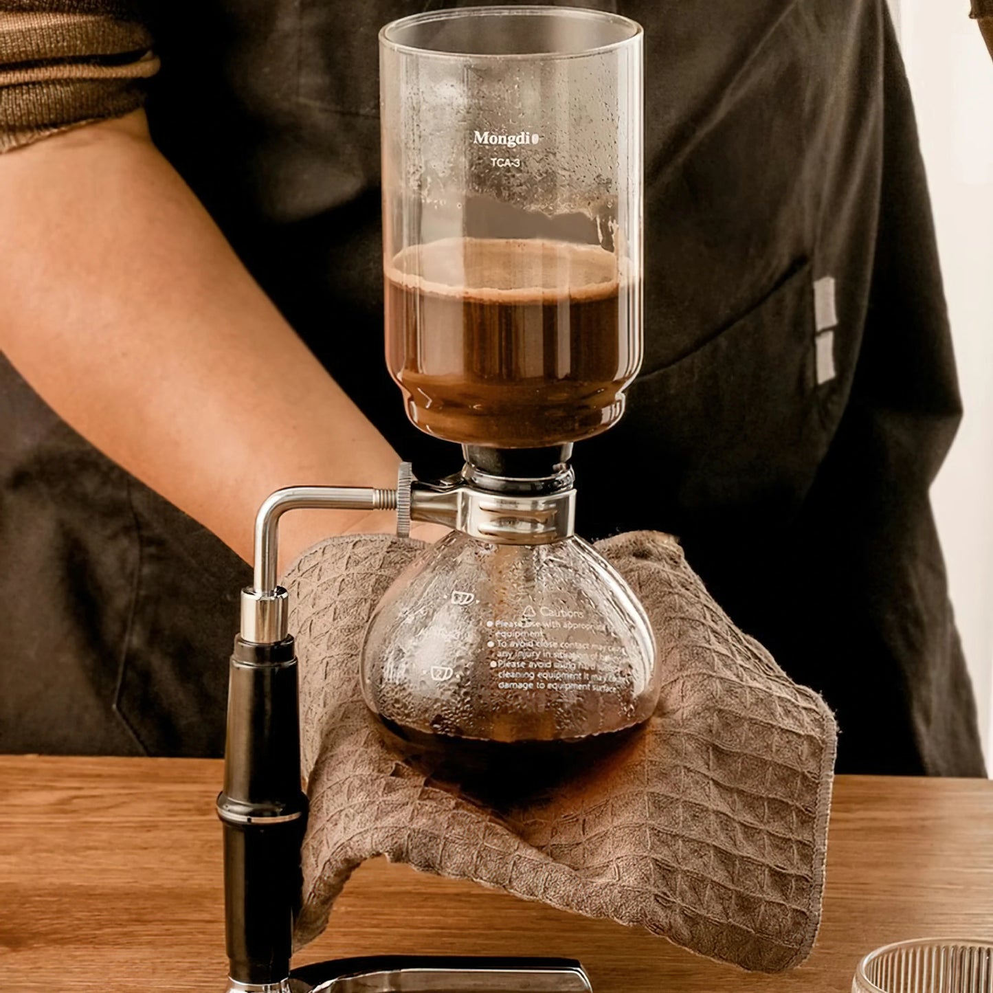 Borosilicate Glass Siphon Coffee Maker + Coffee Heating Stove