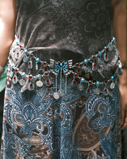 Tribal Butterfly Coin Waist Chain