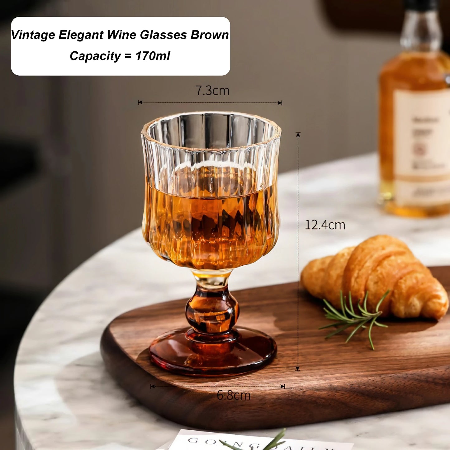 Vintage Elegant Wine Glasses set