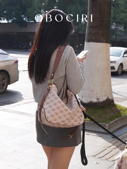 White Soft Yuri Tote In Signature Jacquard