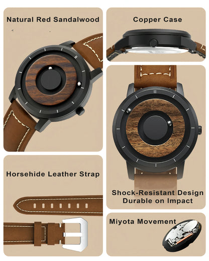 Wooden Magnetic Ball Watch P2D