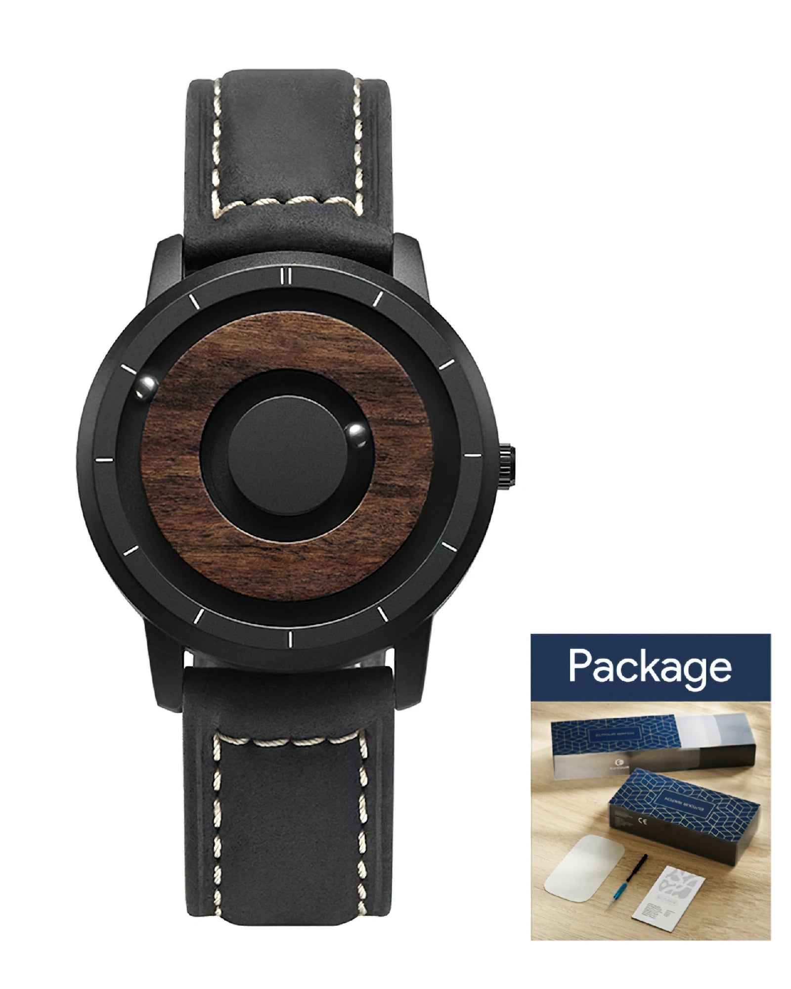 Wooden Magnetic Ball Watch P2D