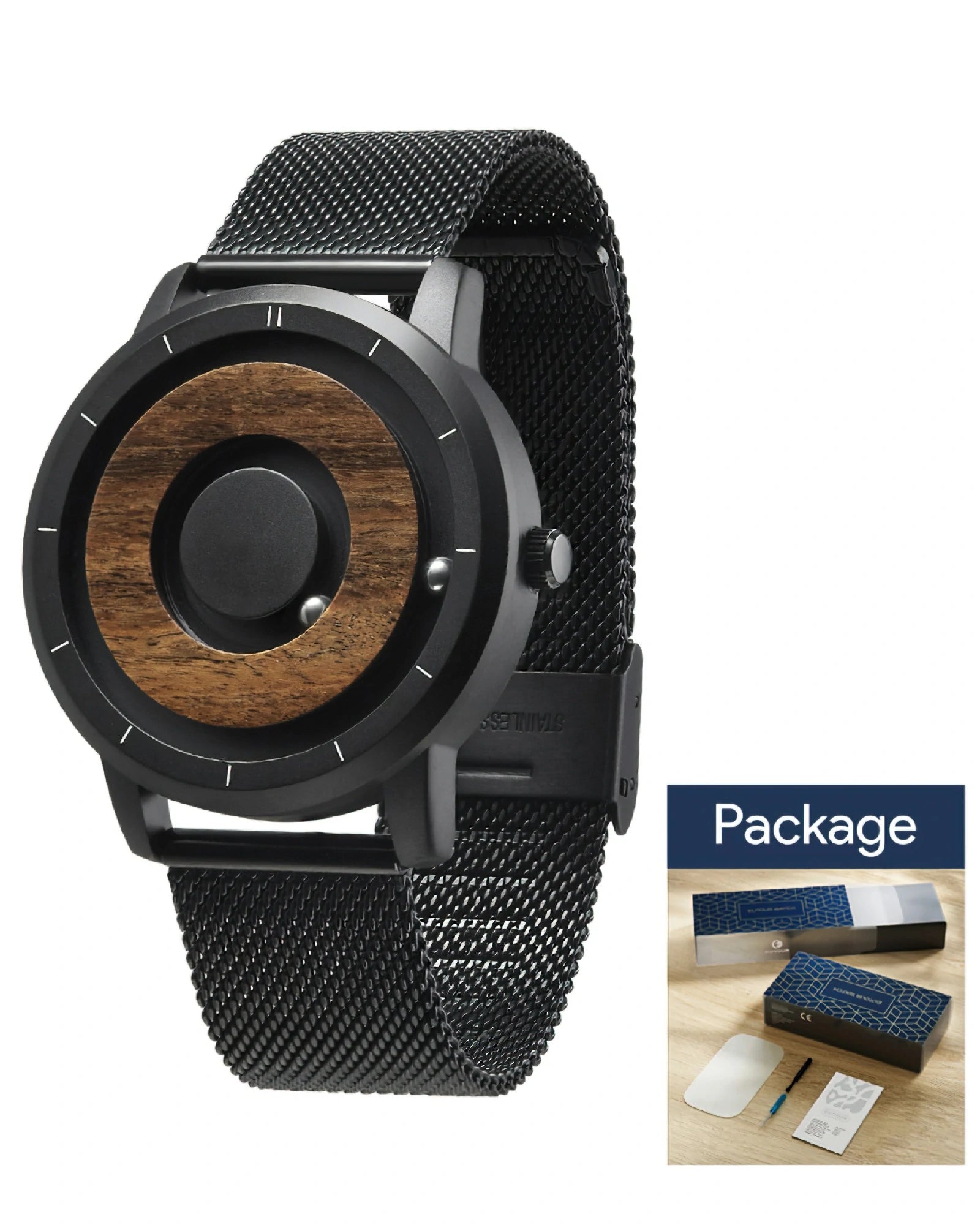 Wooden Magnetic Ball Watch P2D