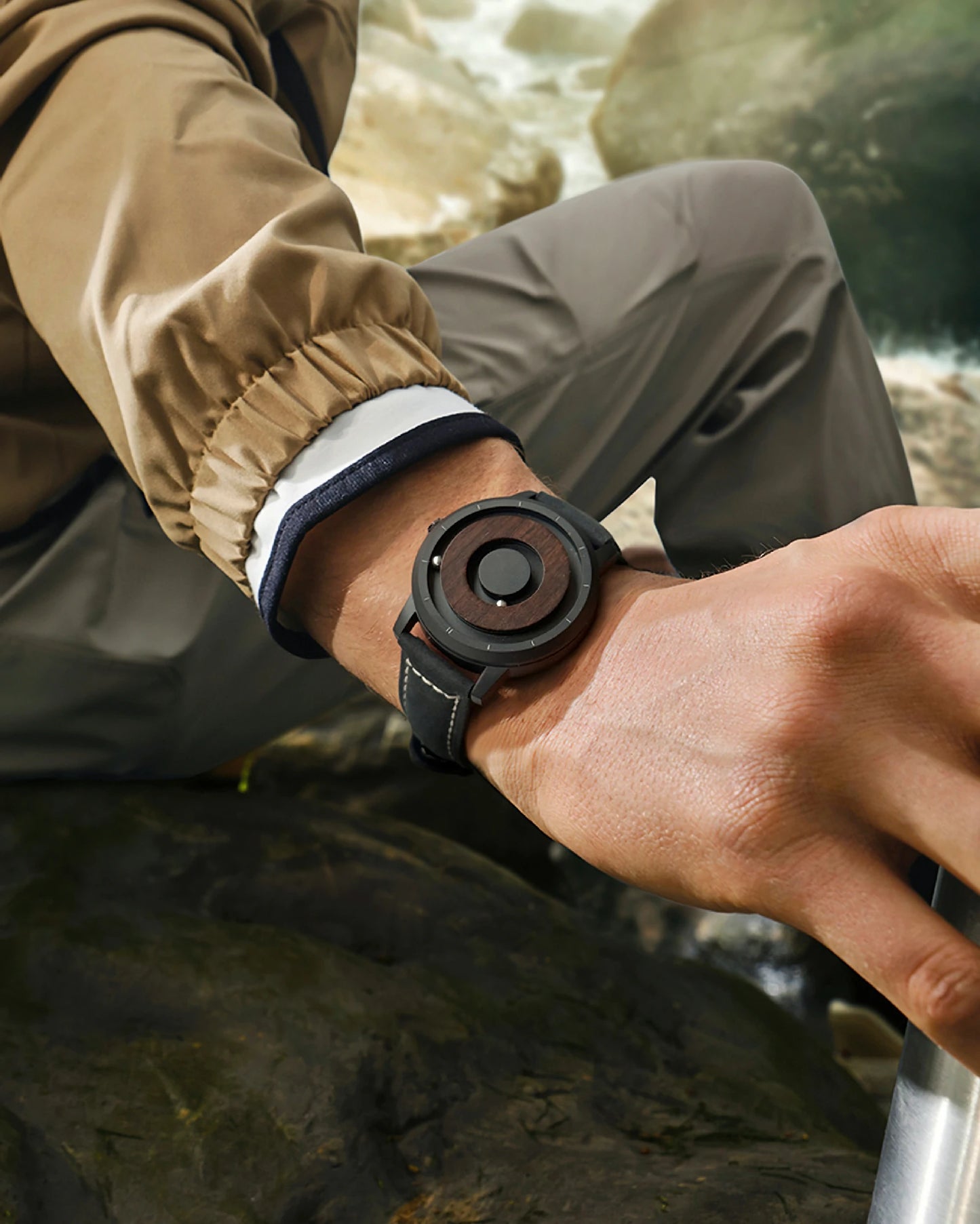 Wooden Magnetic Ball Watch P2D