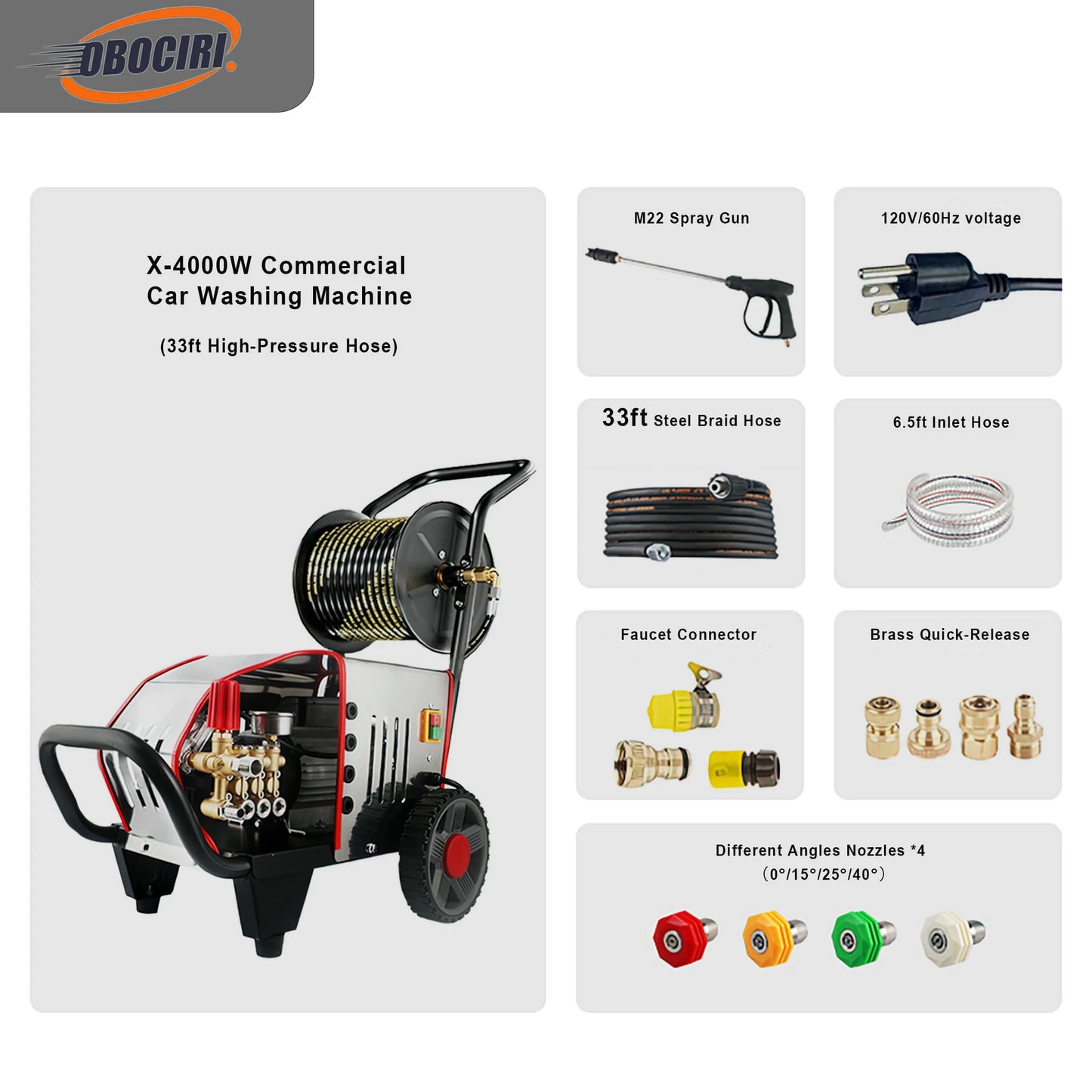X-4000W Commercial Car Washer