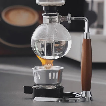 Borosilicate Glass Siphon Coffee Maker + Coffee Heating Stove